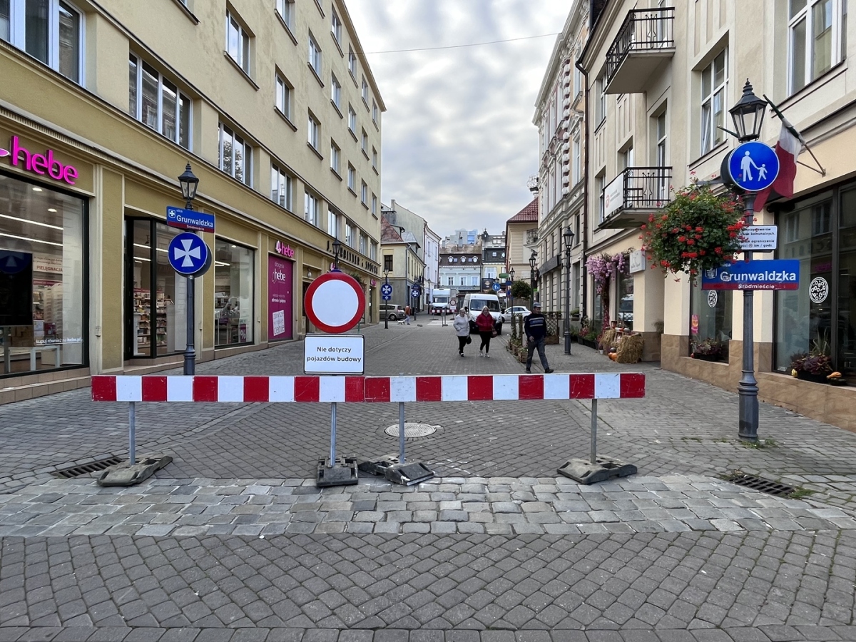 Przebudowa ul. Grunwaldzkiej [październik 2023]